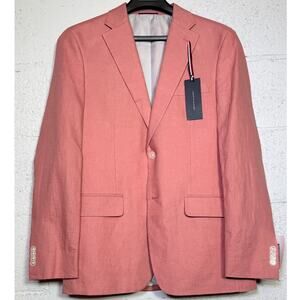Tommy Hilfiger Men's Modern-Fit 100% Linen Sport Coat Light red 38R $295